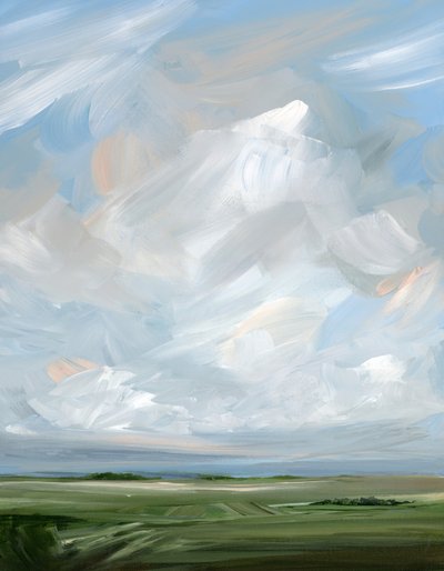 Paisagem serena e nublada de Nicole Walsh