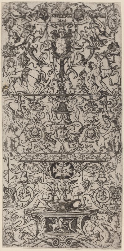 Painel Ornamental: Marte, Deus das Batalhas de Nicoletto da Modena
