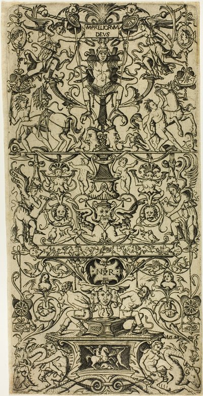 Painel Ornamental com Marte, Deus das Batalhas de Nicoletto da Modena