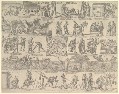 O mundo virou de cabeça para baixo O mundo virou de cabeça para baixo, 1552-79. de Nicolo Nelli