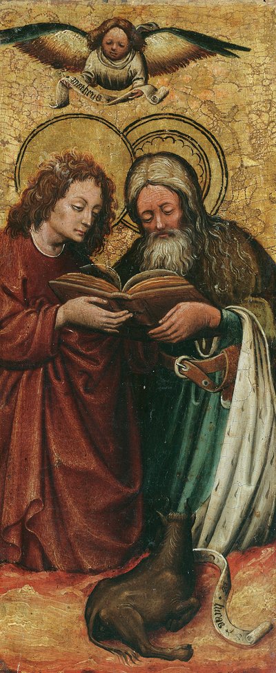 Os Evangelistas Mateus e Lucas de Niederländischer Maler