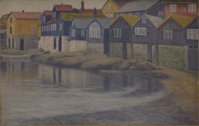 Casas antigas em Thorshavn de Niels Jakob Jakobsen Bjerre