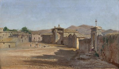 Torvet i Anticoli Corrado, Itália de Niels Bredal