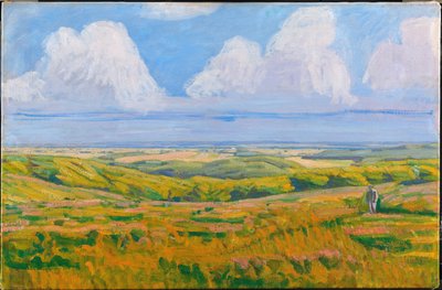 Vista de Korsdalen. Colinas do Martelo de Niels Larsen Stevns