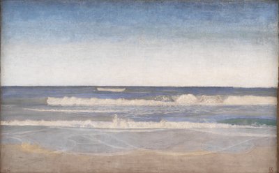 Ondas pesadas na costa oeste da Jutlândia de Niels Skovgaard