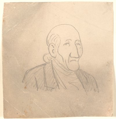 Retrato caricaturado do velho de Niels Skovgaard