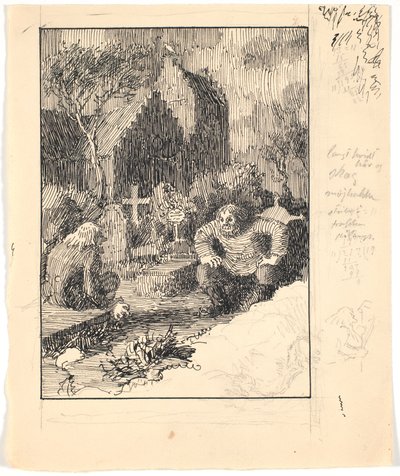 Aviso de praia e Kirkegrimen de Niels Skovgaard