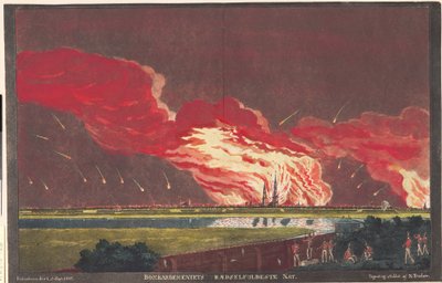"A noite mais aterrorizante do bombardeio. Kiøbenhavn em 4-5 de setembro de 1807" de Niels Truslew