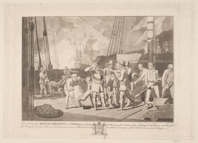 Christian IV na batalha naval de Fehmarn, 1644 de Niels Truslew