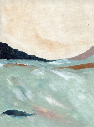 Paisagem Costeira Abstrata de Nikita Jariwala