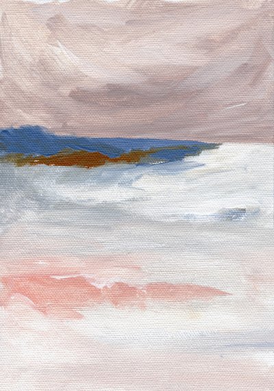 Paisagem Marítima em Tons de Rosa de Nikita Jariwala