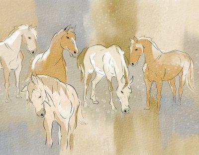 Manada de cavalos graciosos de Nikita Jariwala