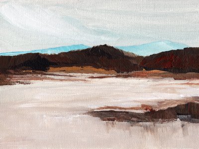 Paisagem montanhosa em tons suaves de Nikita Jariwala