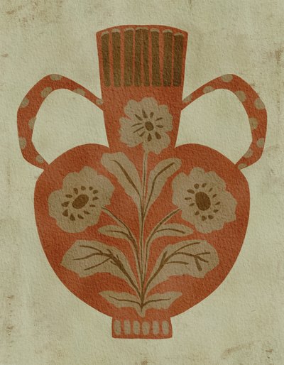 Vasos Rústicos com Motivos Florais de Nikita Jariwala
