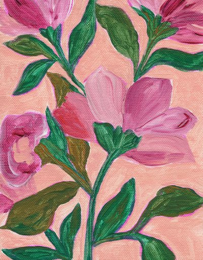 Flores de um rosa vibrante de Nikita Jariwala