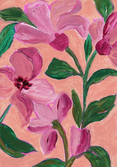Flores de um rosa vibrante de Nikita Jariwala