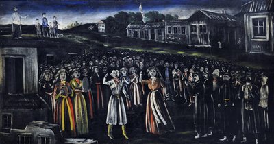 Festa da Igreja em Kartli de Niko Pirosmani