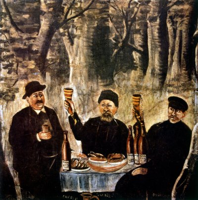 Festa dos quatro anciãos da cidade de Niko Pirosmani