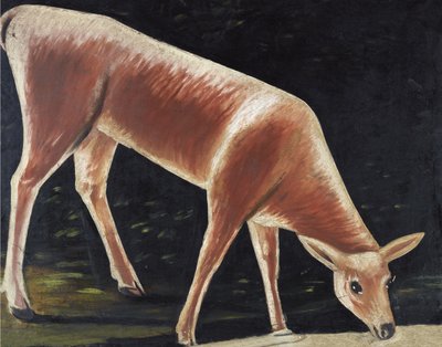 Veados a beber de Niko Pirosmani