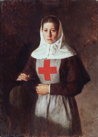 Uma enfermeira, 1886 de Nikolai Aleksandrovich Yaroshenko