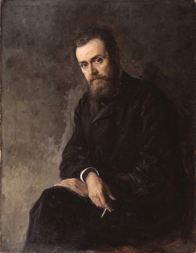 Retrato do autor Gleb Uspensky 1843-1902, 1884 de Nikolai Aleksandrovich Yaroshenko