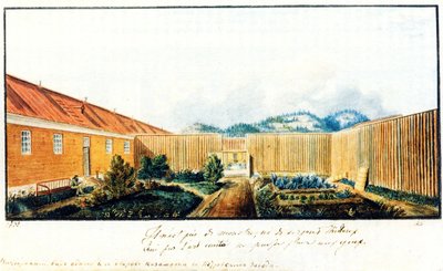 Pátio na prisão de Peter, 1832 de Nikolai Alexandrovich Bestuzhev