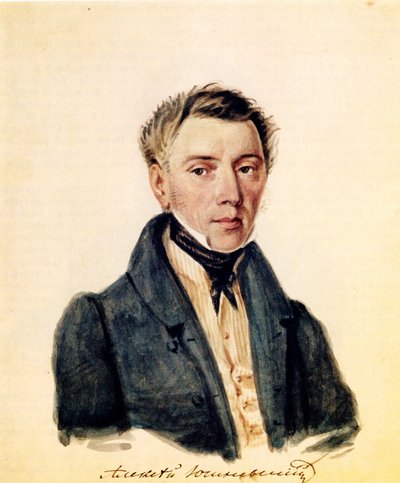 Retrato de dezembrista Alexander Yushnevsky 1786-1844, 1839 de Nikolai Alexandrovich Bestuzhev