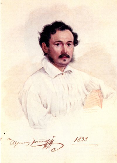 Retrato do duque decembrista Dmitry Shchepin-Rostovsky 1798-1858, 1839 de Nikolai Alexandrovich Bestuzhev