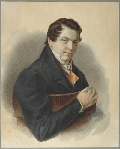 Retrato de Mikhail Naryshkin dezembrista 1798-1863, 1832 de Nikolai Alexandrovich Bestuzhev