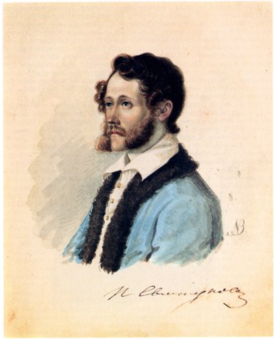 Retrato de Dezembrista Pyotr Svistunov 1803-1889, 1836 de Nikolai Alexandrovich Bestuzhev