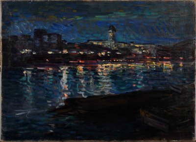 O Sena à noite, c. 1905. de Nikolai Alexandrovich Tarkhov