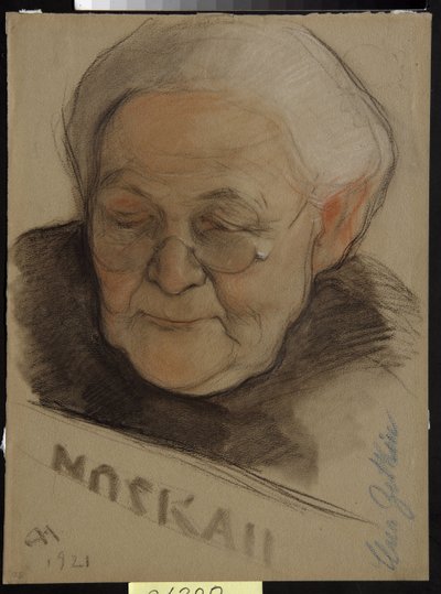 Retrato de Clara Zetkin (nee Eisneer de Nikolai Andreevich Andreev