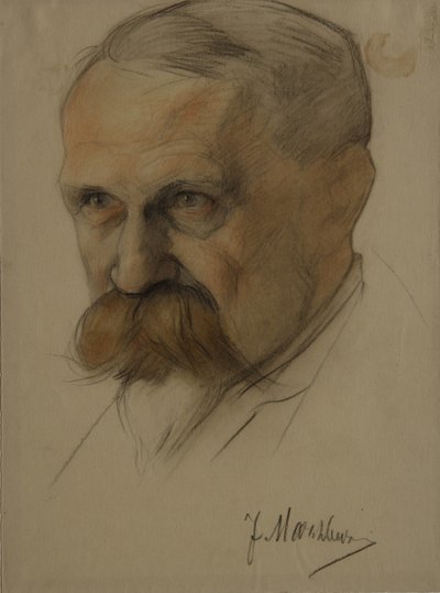 Retrato de Julian Marchlewski 1866-1925, início da década de 1920 de Nikolai Andreevich Andreev