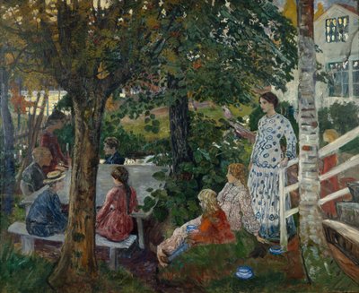 aniversário no jardim de Nikolai Astrup