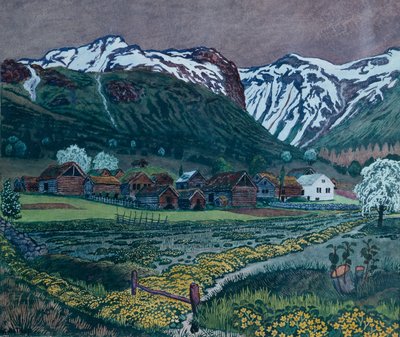 Noite de botão de ouro de Nikolai Astrup