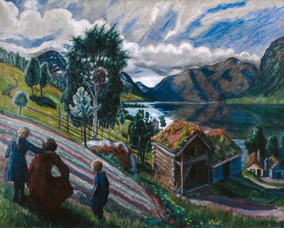 Clima cinzento de Nikolai Astrup