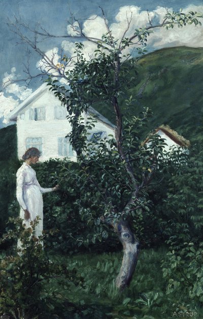 Últimos dias de Verão, c.1911 (óleo sobre tela) de Nikolai Astrup