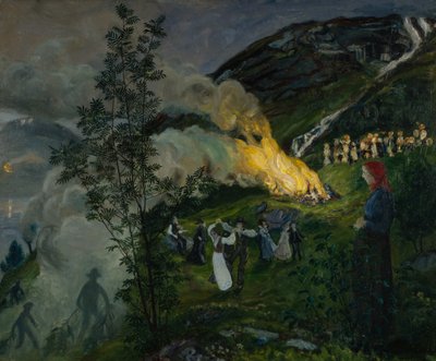 Incêndio de verão de Nikolai Astrup