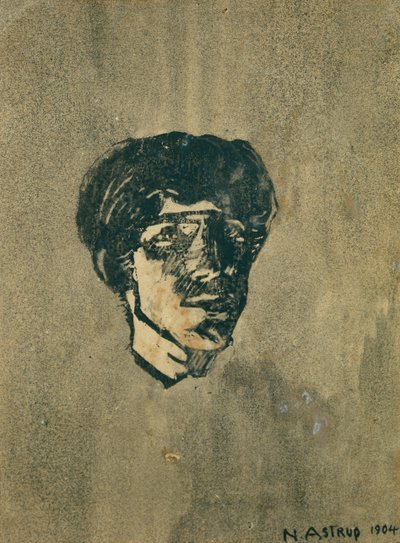 Pequeno auto-retrato de Nikolai Astrup