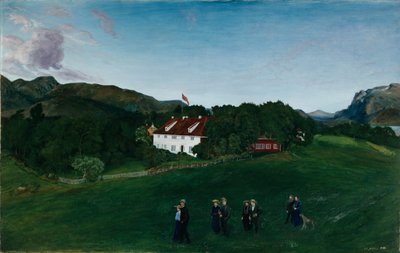 Svanøe Manor, c.1904 de Nikolai Astrup
