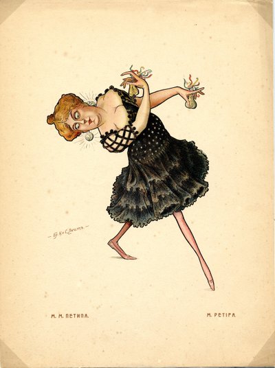 Bailarina Marie Petipa De: Russian Ballet in Caricatures, 1902-1905 de Nikolai Gustavovich Legat