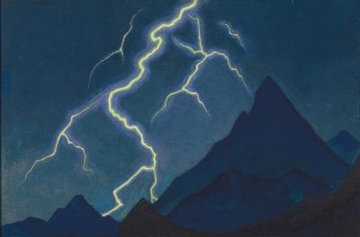Chamado do céu. Relâmpago, 1935-1936 de Nikolai Konstantinowitsch Roerich