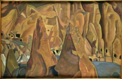 Carlsbad Caverns - Pintura por NKRoerich de Nikolai Konstantinowitsch Roerich