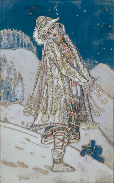 Figurino para a peça teatral Snow Maiden de A. Ostrovsky, 1912 de Nikolai Konstantinowitsch Roerich