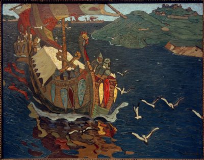 Comerciantes estrangeiros de Nikolai Konstantinowitsch Roerich