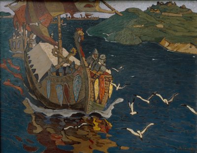 Visitantes estrangeiros, 1902 de Nikolai Konstantinowitsch Roerich