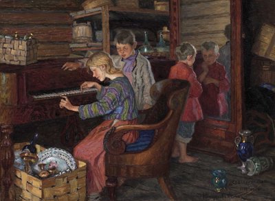 A socialização, 1918 de Nikolai Petrovich Bogdanov Belsky