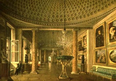 A Galeria de Imagens no Palácio Stroganov, São Petersburgo de Nikolai Stepanovich Nikitin