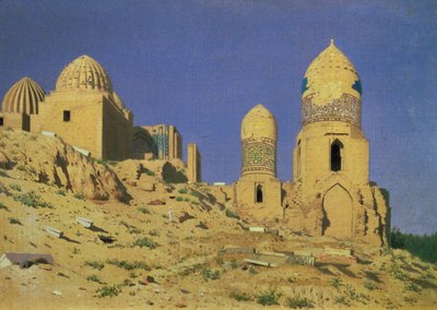 Mausoléu de Hazreti Shakh-i-Zindeh em Samarcanda, 1869-70 de Nikolai Stepanovich Vereshchagin