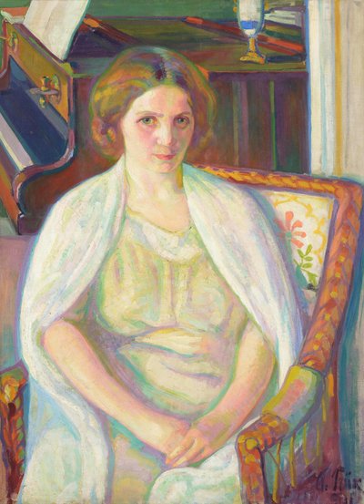 Estónio: "Retrato de Alviina Hyllestedt" de Nikolai Triik